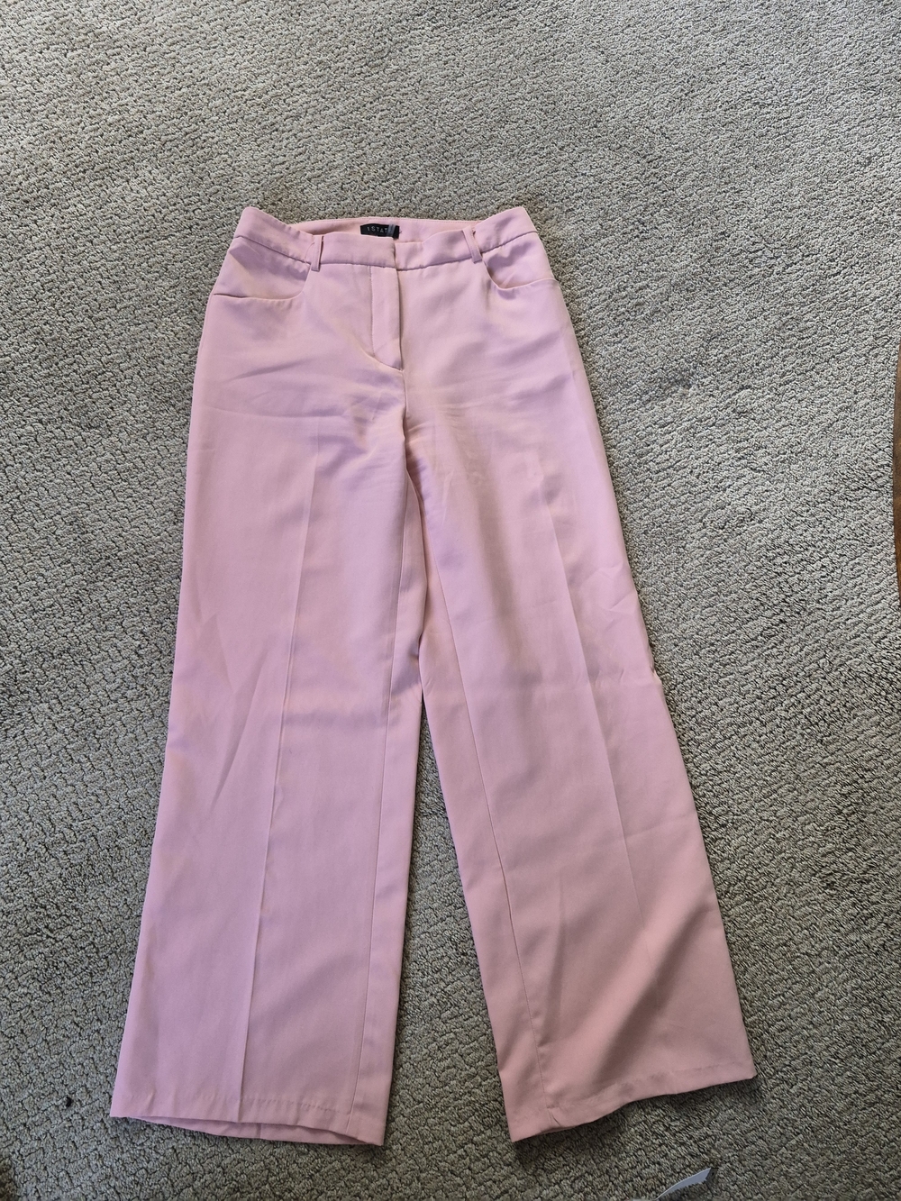 1. State Pastel Pink Wide-Leg Dress Pants